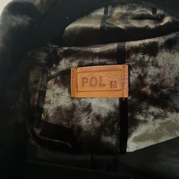 POL‎ Earth tones Velvet two button Blazer, Sz Medium - Picture 3 of 13